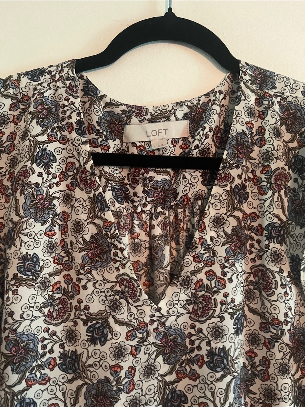 LOFT Ruffle Sleeve Blouse - Picture 2 of 5